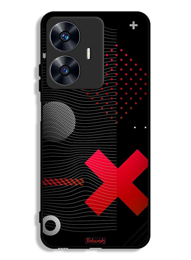 Tolwak غطاء حماية لهاتف Realme C55 مع علامة الصليب - Image 1