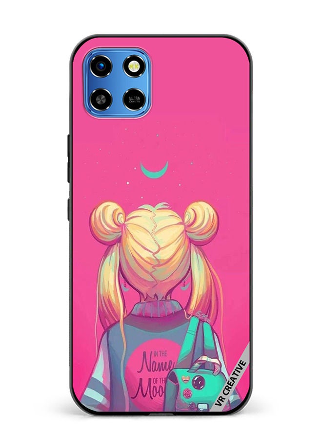 VR CREATIVE Protective Case Cover For Infinix Smart 6 HD In The Name Of The Moon Design Multicolour - Image 1