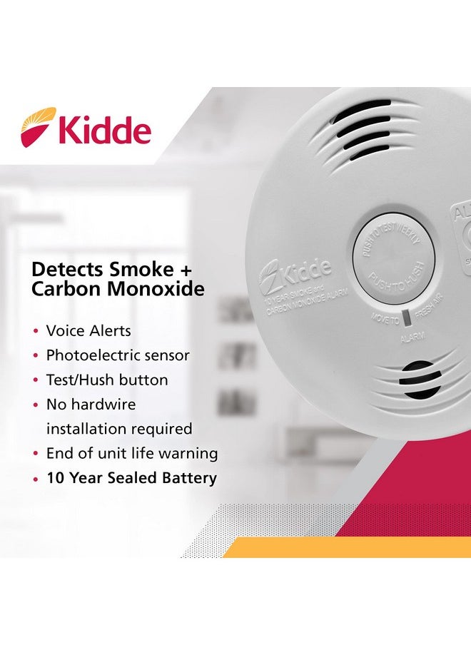 Kidde Kidde 21026065 Smoke & Carbon Monoxide Alarm with Voice Warning  - Image 1