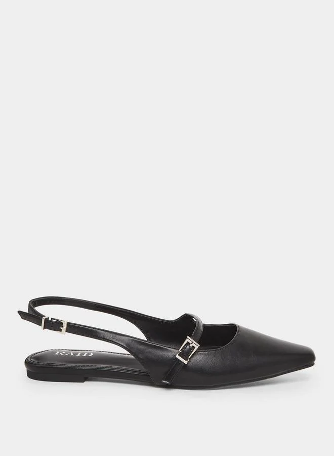 Raid Casta Slingback Buckle Flat Mules