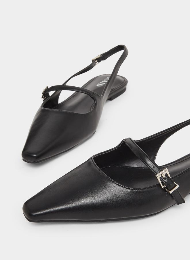 ريد حذاء ميولز فلات مزين بإبزيم وسير خلفي - Image 3