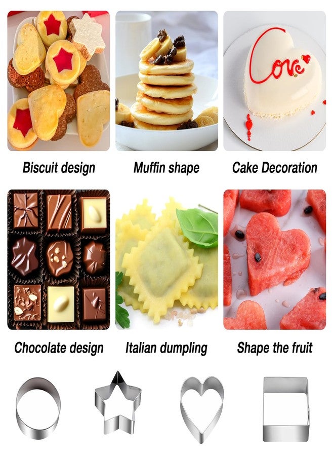 PEAKCLOUDS 30Pcs Mini Cookie Cutter Set，Stainless Steel Multi Shapes Kit Cutters for Baking, Holiday Cookies, Small Stainless Steel Fruit Veggie Tiny Polymer Clay Cutters for Kids - Image 5