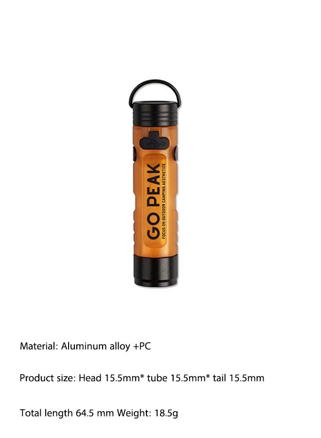 OASIS DESERT Outdoor Flashlight Charging Magnetic Hook Camping Tent Light Led Keychain Flashlight Cap Clip Emergency  - Image 1