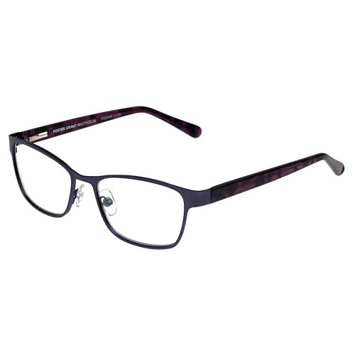 Foster Grant Women's Tierney Multifocus Cat-Eye Reading Glasses, Purple/Transparent, 53 mm + 2.75 - Image 4