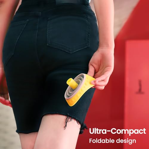 TRIPTIPS Pee Conch Foldable Female Urinal Device Portable Urinal for Women Pee Funnel for Women Travel, She Pee Cup for Women Stand to Pee Womens Urinal Funnel with Tube Case (F-Yellow) - Image 2