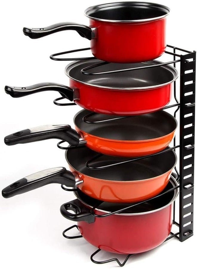 GNOLY Multi Functional Kitchen Counter Cookware Metal Dish Lid Tray Utensils Holder Pan Tawa Rack Shelf Organizer for Kitchen (1Pc) - Image 1