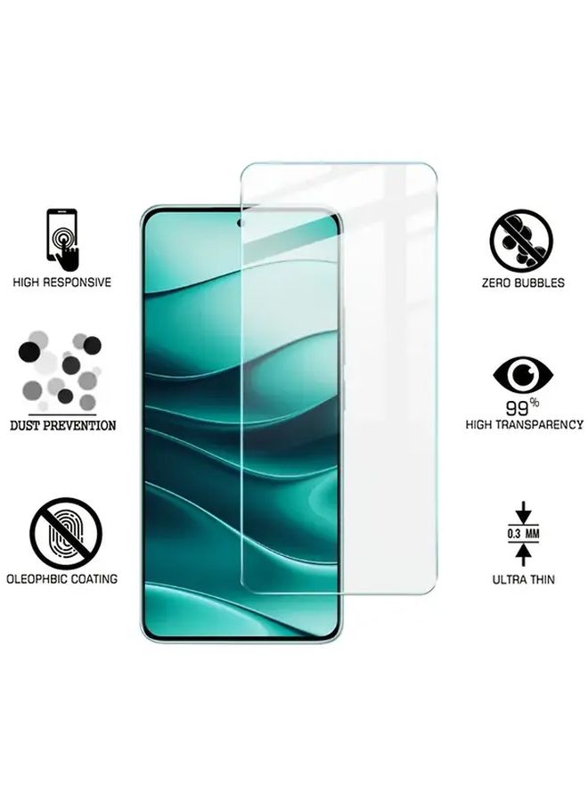 واقي شاشة زجاج مقسّى، طبقة خلفية من ألياف الكربون، واقي عدسة الكاميرا لجهاز Redmi Note 14 5G - Image 2