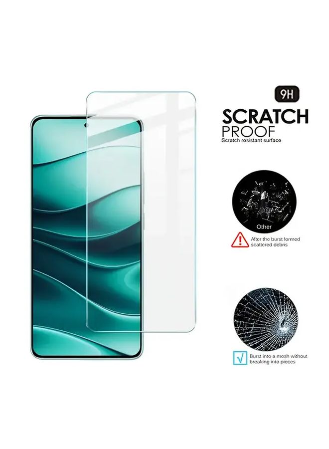 واقي شاشة زجاج مقسّى، طبقة خلفية من ألياف الكربون، واقي عدسة الكاميرا لجهاز Redmi Note 14 5G - Image 4
