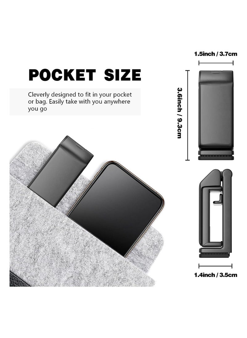 Eworld Pack of 2 Airplane Phone Holder Mount for Desk Trays and Travel, Multi-Directional Dual 360 Rotation for Unbeatable Convenience, Ideal for Kitchen Countertops, Cabinets, and Travel - Image 2