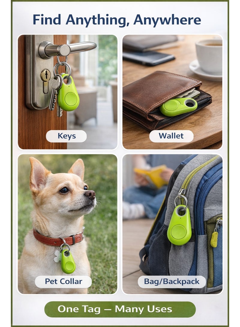 RAFOMAC iTag Bluetooth Key Finder & Phone Locator – Smart Anti-Lost Tracker Tag for Keys, Wallet, Pets, Luggage – App Controlled Item Finder with Alarm, Remote Camera Shutter & Replaceable Battery - Image 2