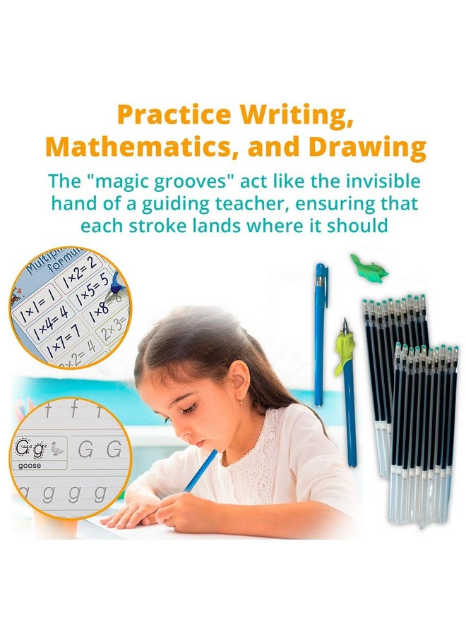 Channie's Channie’S Magic Groove Book Set, Kids’ Reusable Activity Books, Fun Workbooks For Homeschool Or Extra Practice; Improve Handwriting Skills, Letter & Number Formation, Includes 5 Books  - Image 2