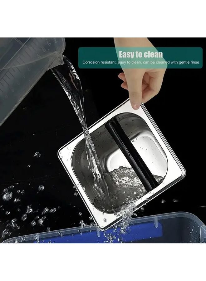 Stainless Steel Espresso Knock Box Durable Compact For Home Baristas - Image 5