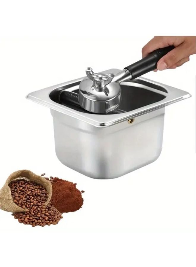 Stainless Steel Espresso Knock Box Durable Compact For Home Baristas - Image 2