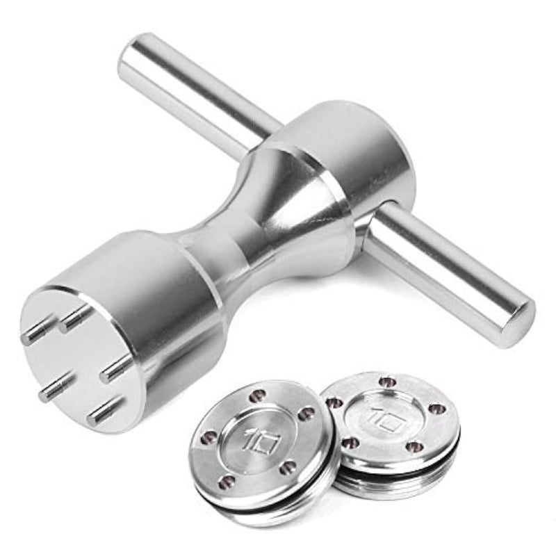 Gofotu Golf Weight 2pcs 5g10g15g20g25g30g35g40g45g Golf Weights Wrench compatible with Titleist Scotty Cameron Putter Newport 2pcs 10gWrench