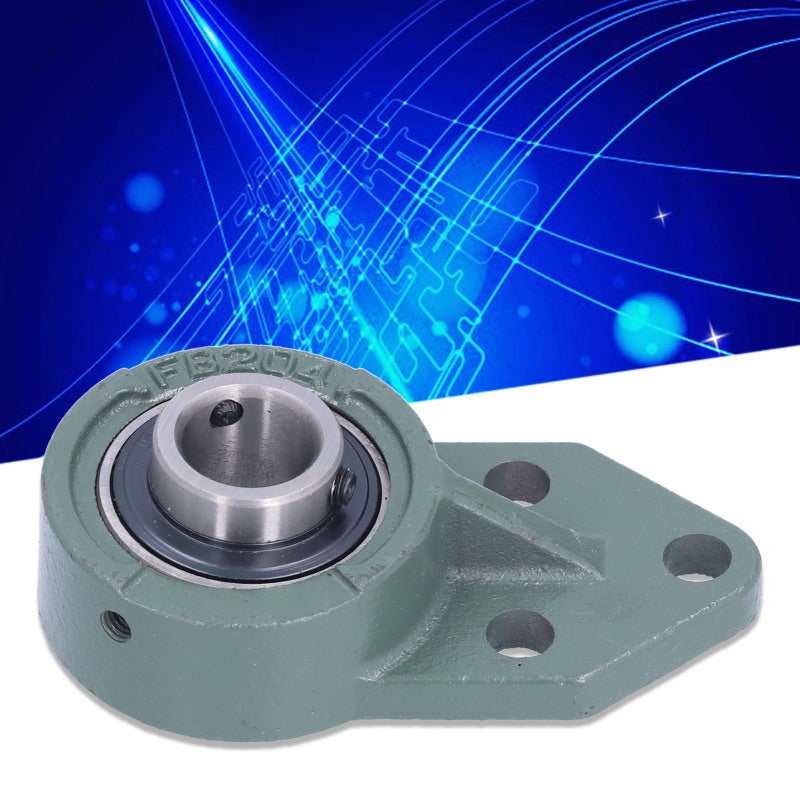 Mounted Bearing: UCFB204 Double-Sided Sealing Insert Ball Pillow Block - High Precision Low Noise High Load Resistance for Food Manufacturing Textile Industry - Image 1