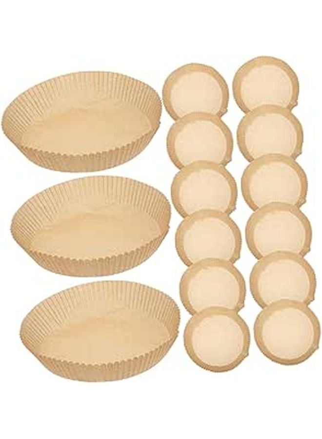 300 Pcs 8 Inch Air Fryer Paper Liners Non Stick Oil Absorbing Baking Pads - Image 1