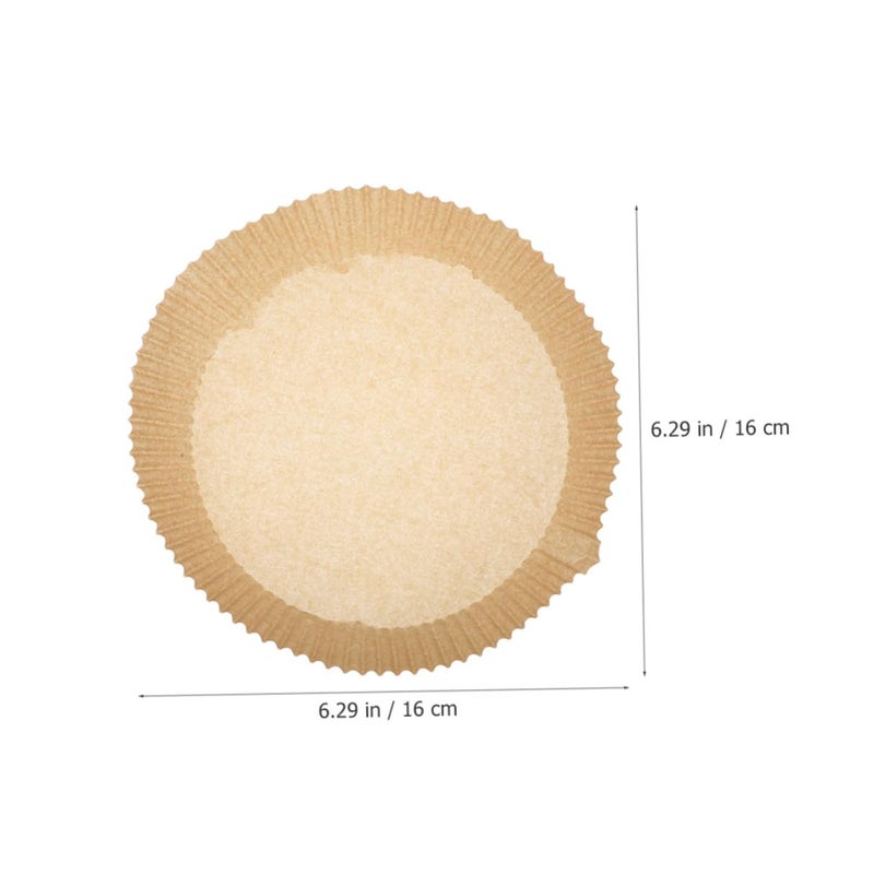 300 Pcs 8 Inch Air Fryer Paper Liners Non Stick Oil Absorbing Baking Pads - Image 3