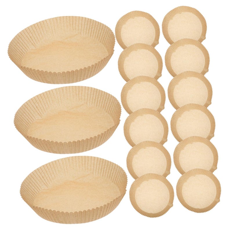 300 Pcs 8 Inch Air Fryer Paper Liners Non Stick Oil Absorbing Baking Pads - Image 2