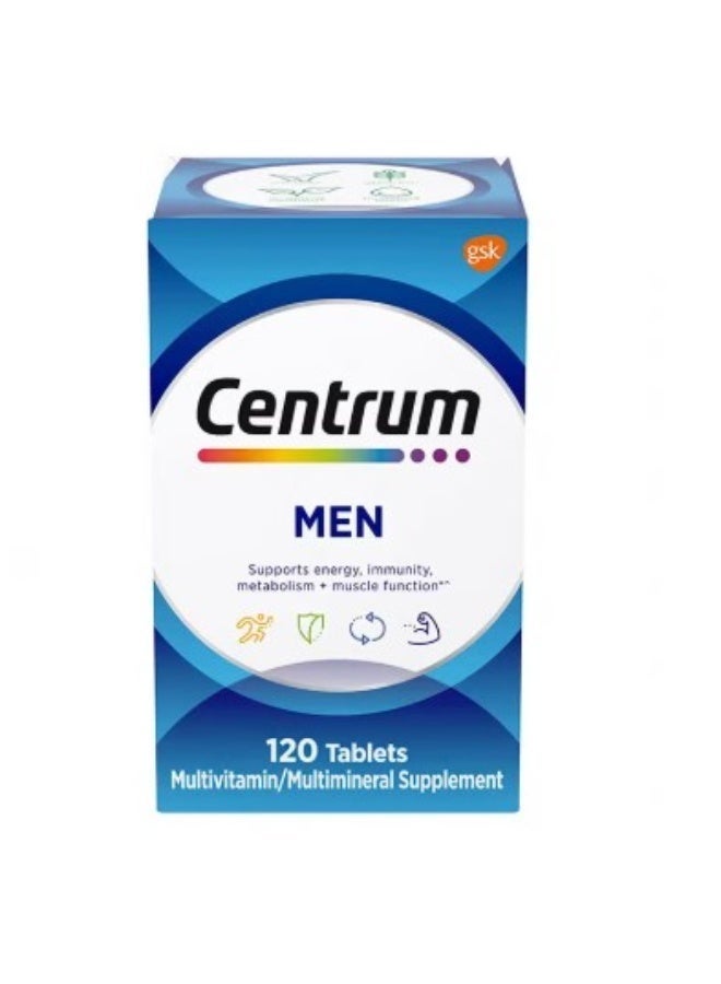 Centrum Men Men Multivitamin And Multimineral Supplement 120 Tablets - Image 1
