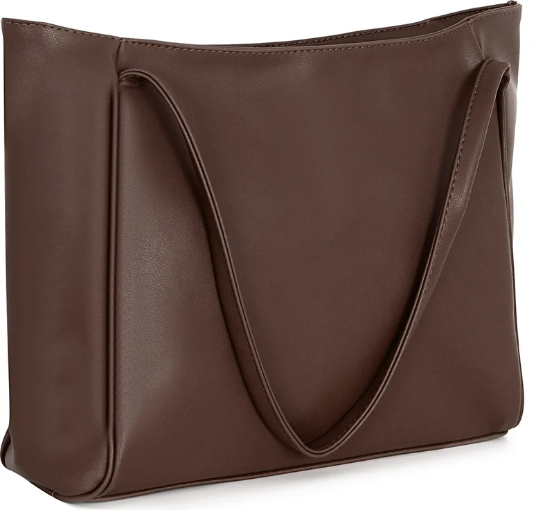 توني بلاك Original Large Volume Luxury Soft Leather Zippered Single Compartment Double Handle Large Handbag and Shoulder Bag