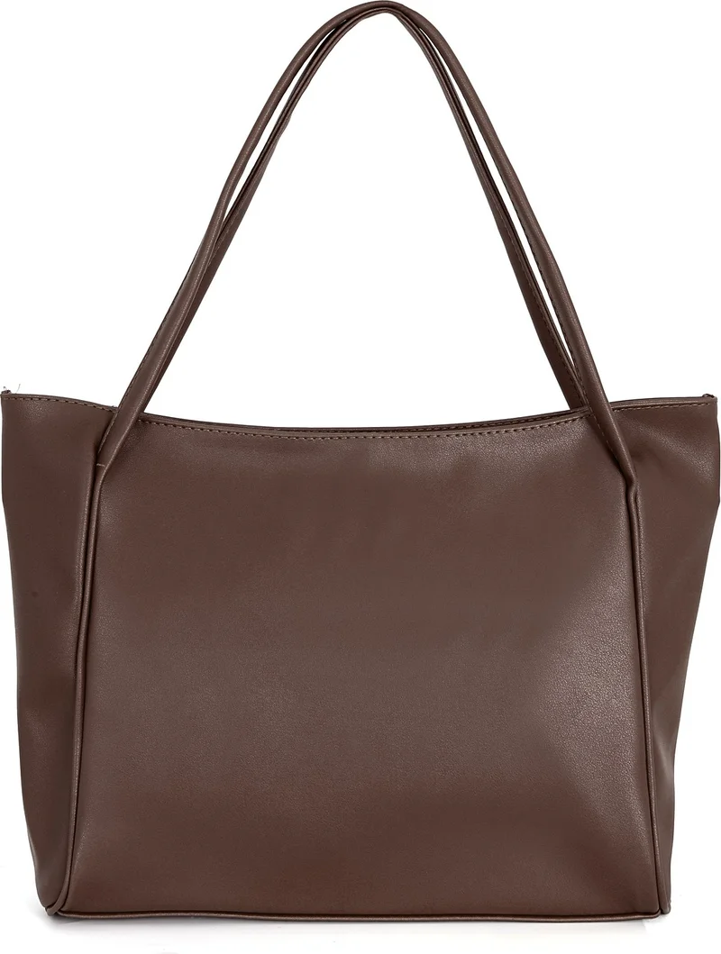 توني بلاك Original Large Volume Luxury Soft Leather Zippered Single Compartment Double Handle Large Handbag and Shoulder Bag
