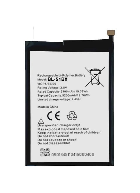 بطارية BL-51BX  Replacement Battery Upgraded for Infinix Hot 10 Note 8 X692 Note 8i 11 X683 X683B X662 X682B X682C  5200mAh hot10 51bx note8i note8