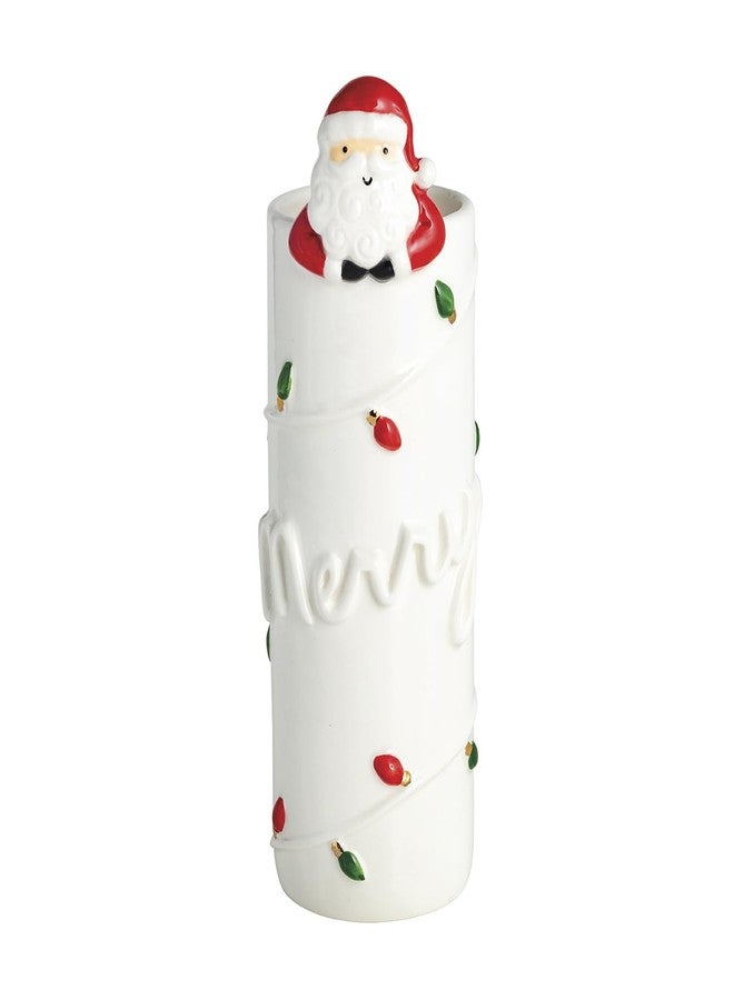 Mud Pie Christmas Merry Hanging Santa Vase
