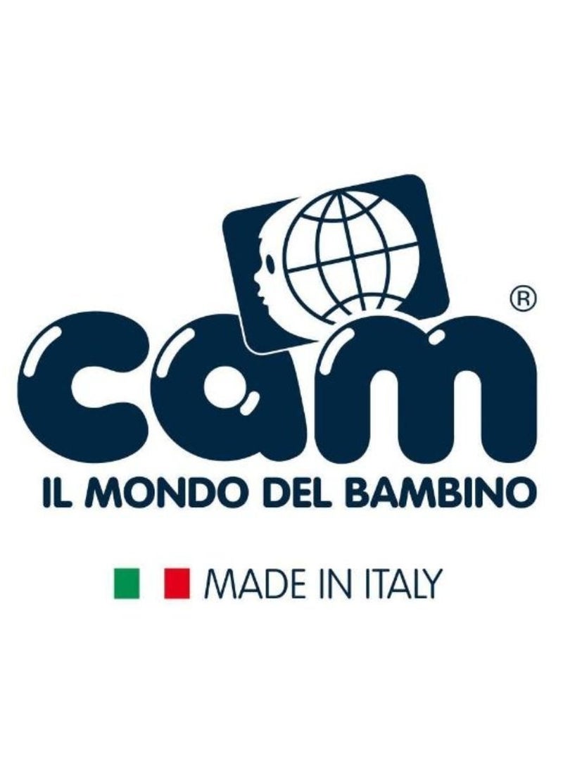 cam سرير أطفال Orsopolly Gray Cot - Cam Playard، سرير أطفال، صنع في إيطاليا مع ميزة الدبدوب السحري المزود بإضاءة خلفية، من 0 إلى 36 شهرًا، أربع عجلات، اثنتان منها مزودتان بفرامل أمان، سرير أطفال - Image 4