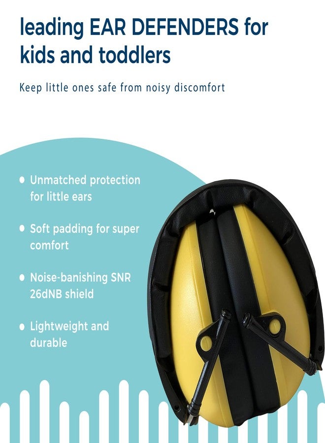 BANZ Kids Headphones - Hearing Protection Earmuffs for Children - Adjustable Headband to fit All Ages - Protect Kids Ears - Block Noise - Fireworks - Sporting Events - Concerts - Movies (Yellow) - Image 3