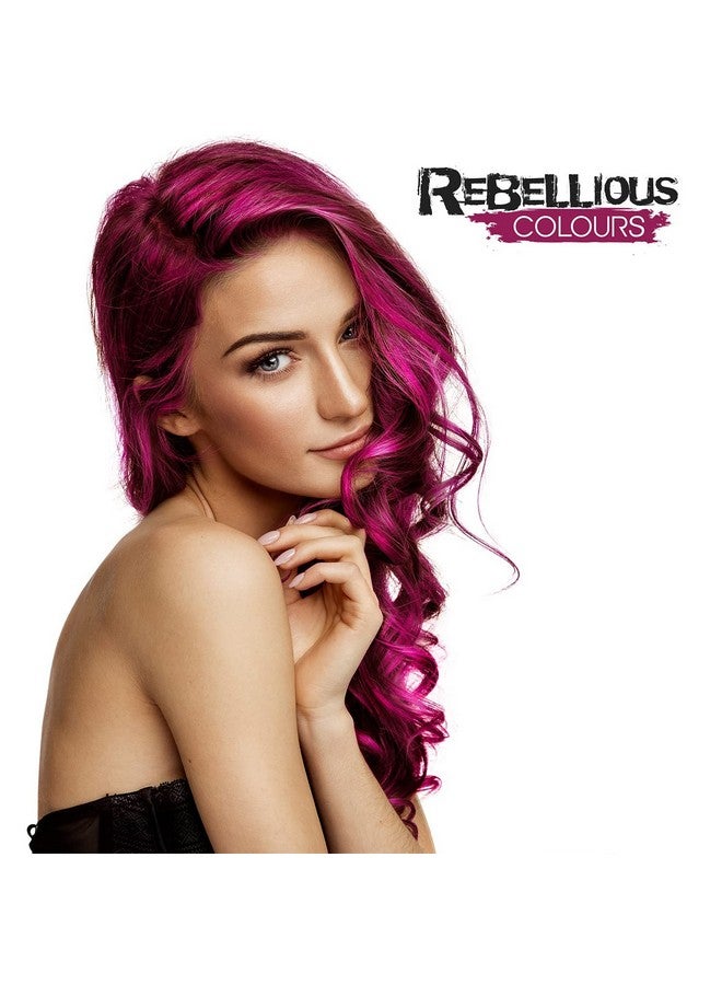 PaintGlow Rebellious Colours 100% Vegan Semi Permanent Hair Dye Colour 70Ml (Shocking Pink) - Image 5