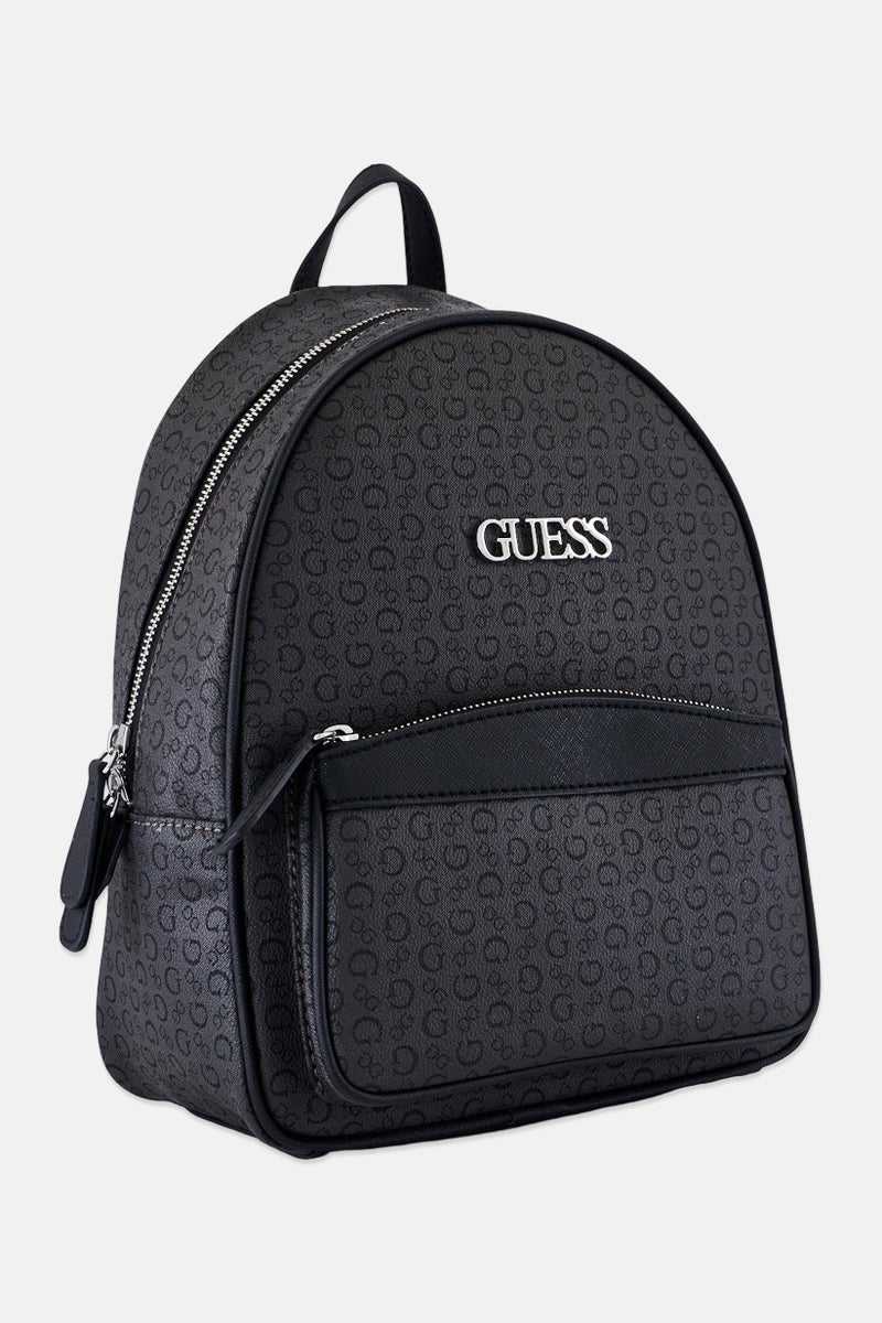 GUESS Women Brand Logo Woodson Backpack, Grey - Image 2