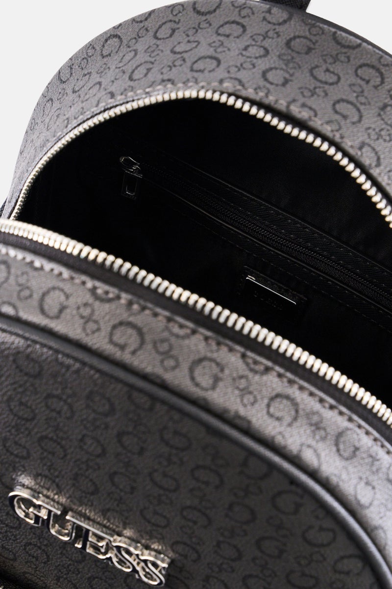 GUESS Women Brand Logo Woodson Backpack, Grey - Image 4
