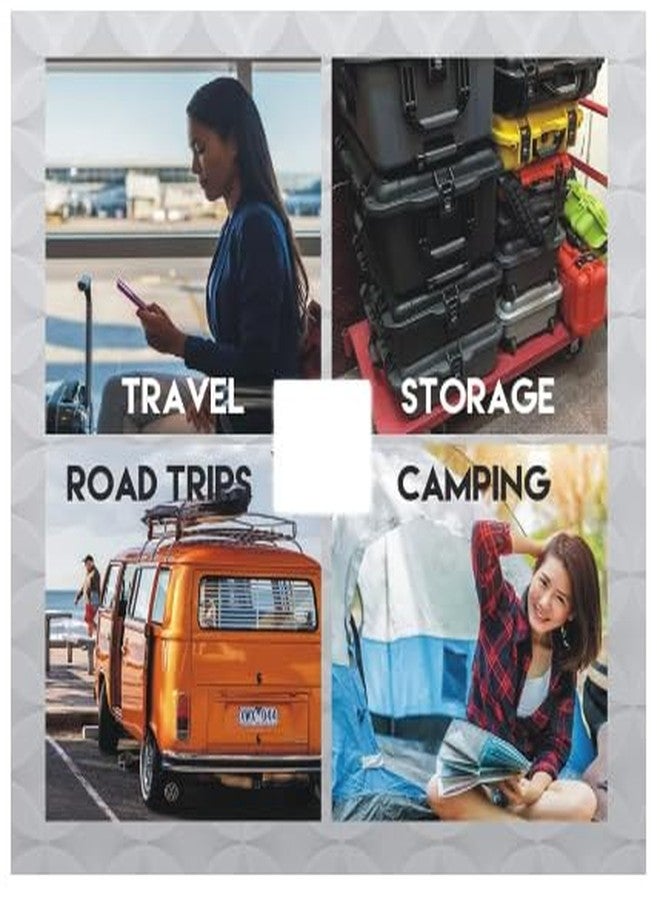 iCONY أحزمة أمتعة للحقائب، لتثبيت أغراضك، مصنوعة من مادة حزام الأمان، مقاس 2 بوصة × 6.5 قدم، مناسبة لحقائب الترولي وحقائب السفر (عبوة من 4 قطع، لون بني). - Image 5