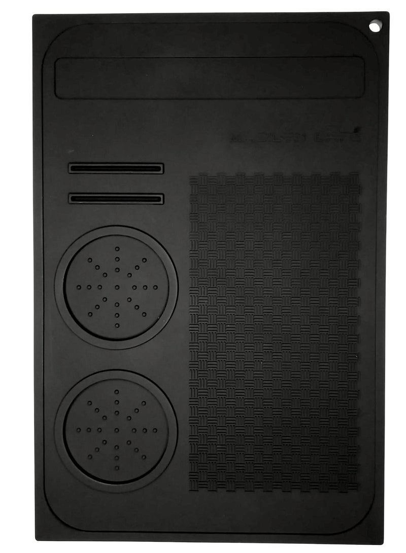 قاعدة أدوات القهوة الاحترافية (بار مات) من السيليكون عالي الجودة بمقاس 20×30 سم – لتنظيم أدوات تحضير الإسبريسو باحتراف وأناقة - Image 5