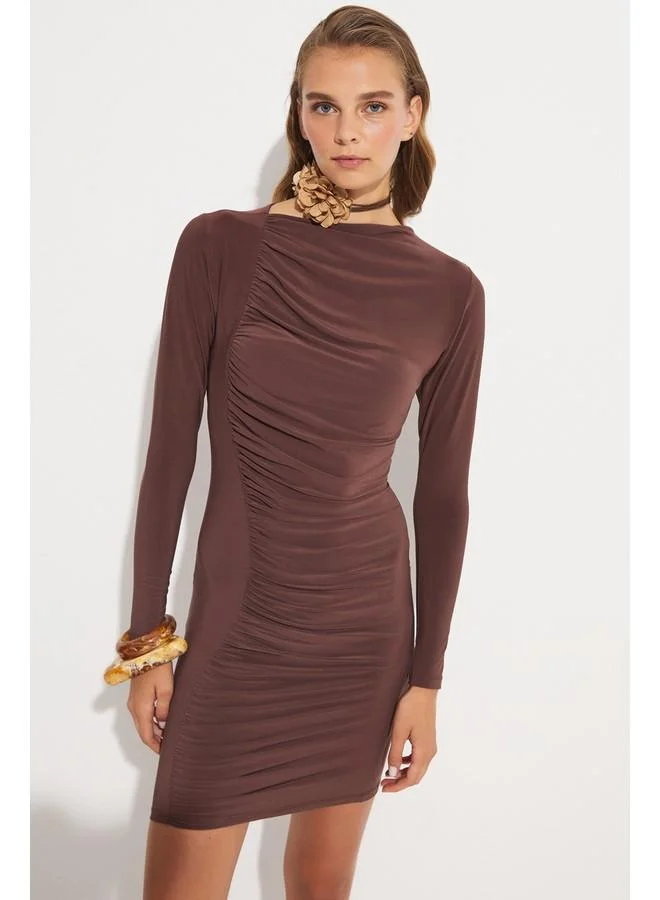 JUNE Ruched Bodycon Dress
