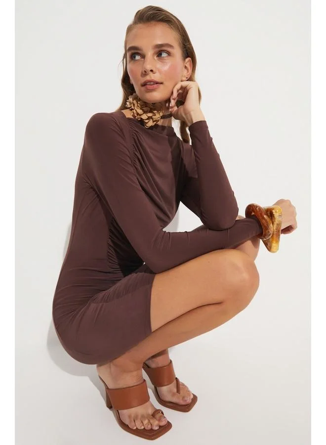 JUNE Ruched Bodycon Dress