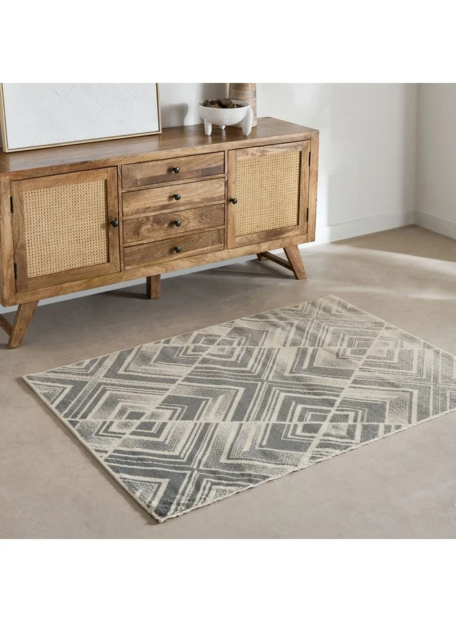 Home Box Mahreen Bloom Stain Resistant Polypropylene Rug 110 x 160 cm