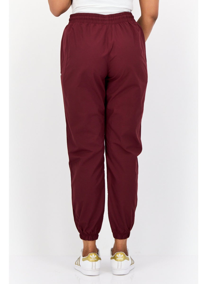 Reebok Women Sportswear Fit Drawstring Training Track Pants, Maroon  - Image 2