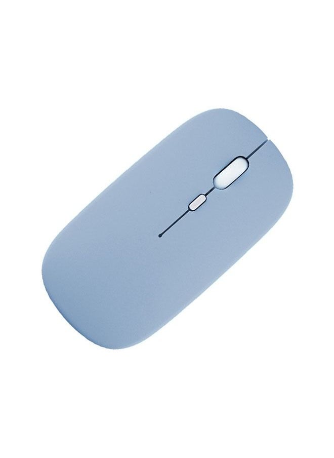 انت - ماوس لاسلكي مزدوج الوضع ، ماوس لاسلكي بلوتوث صامت قابل لإعادة الشحن ، USB محمول وماوس كمبيوتر يعمل بالبلوتوث لاسلكي 2.4 جيجا ، متوافق مع الهاتف المحمول والكمبيوتر المكتبي (أزرق) - Image 1