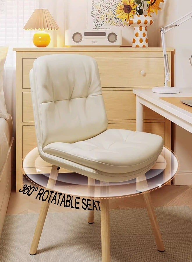 Chair Solid Wood Chair Dining Table And Chair Makeup Chair Multifunctional Dinning Chair Gaming Chair Computer Chair Ergonomic Chair Sedentary Chair Study Office Study Living Room Bedroom Wood Color - Image 4