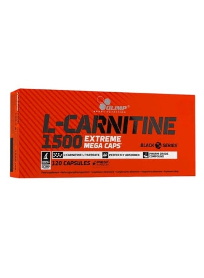 Olimp L Carnitine 1500 Extreme Mega Caps 120 Capsules