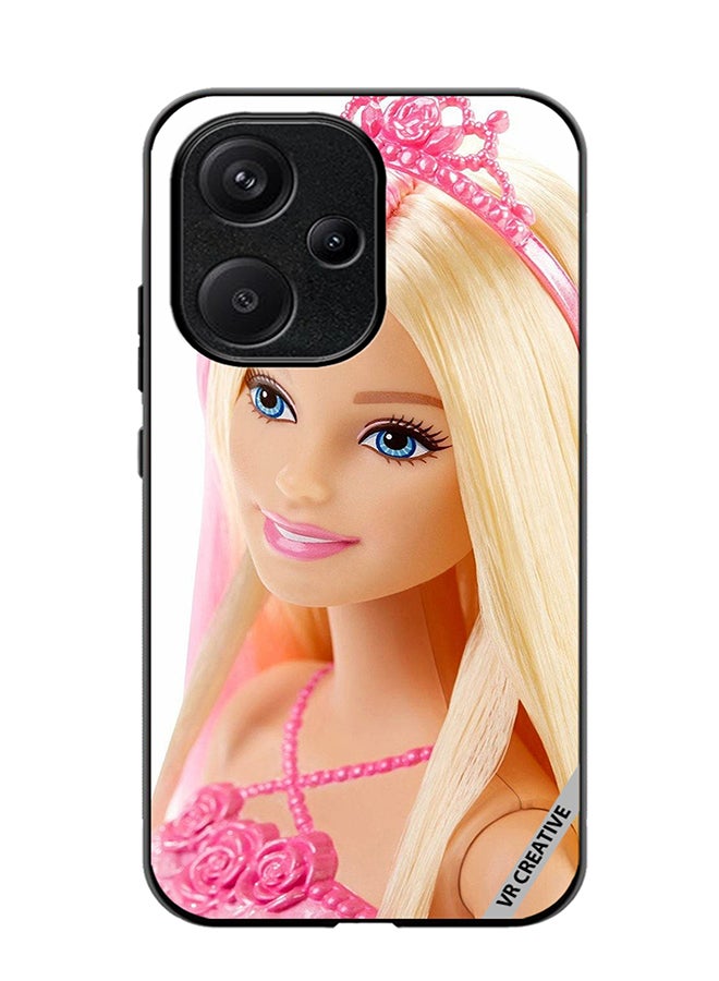 VR CREATIVE Protective Case Cover For Xiaomi Redmi 13C 5G Barbie With Hair Design Multicolour - Image 1