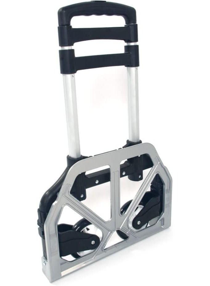 DubaiGallery Folding Hand Truck Dolly Luggage Carts One-button Unfold Durable Sturdy for Industrial/Travel/Shopping Cart with Telescoping Handle and Elastic Ropes - Image 2