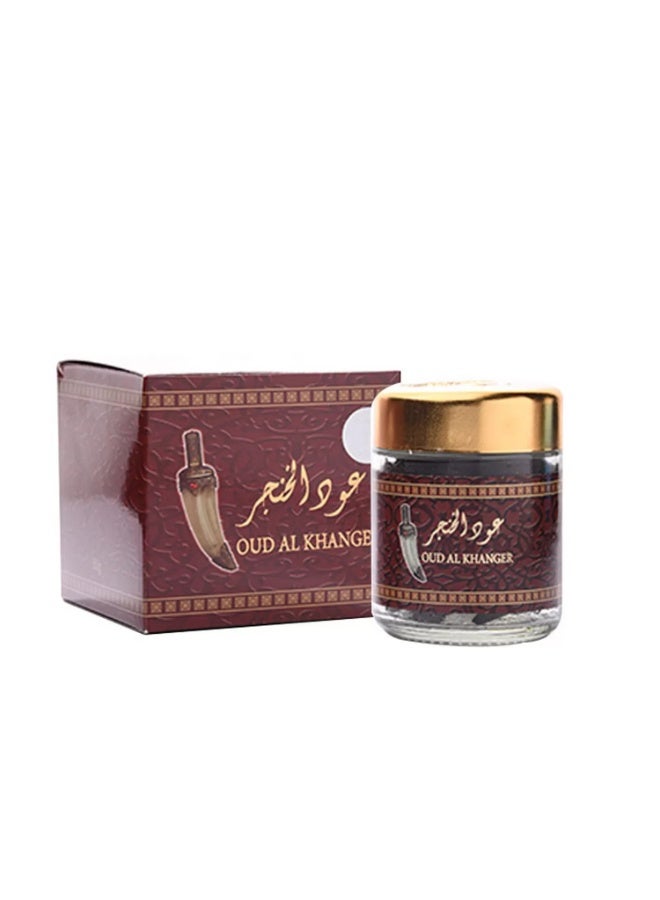 Al Khanjar Perfumed Oud Incense - 50g Wood by Banafa for Oud