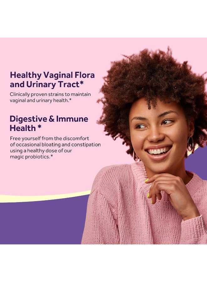 Doctor's Recipes Omnirecipes Probiotic For Women, 60 Caps 50 Billion Cfu 16 Strains, With Organic Prebiotics Cranberry For Digestive Immune Vaginal & Urinary Health, Shelf Stable, Delayed Release, No Soy Gluten Dairy - Image 4