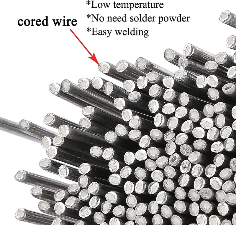 comfrt Solution Welding Flux-cored Rods No Flux Required,Easy Melt Welding Rods Low Temperature Aluminum Welding,Super Low Melting Point Excellent Corrosion Resistance (1.6mm, 20pcs) - Image 4