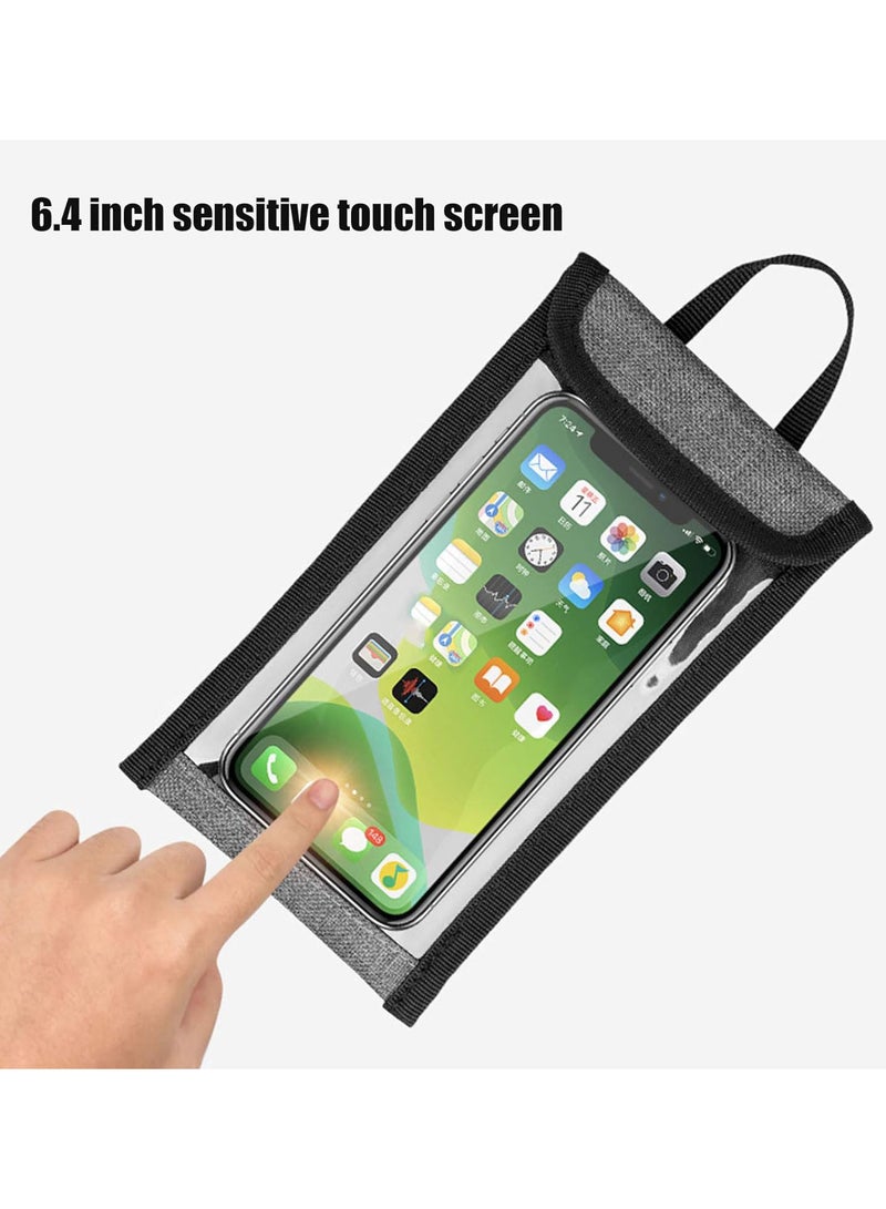 GGOOT Bike Top Tube Front Frame Bag, Multifunction Bike Phone Holder Bag Outdoor Front Beam Large Capacity Pipe Pouch Cycling - Image 2