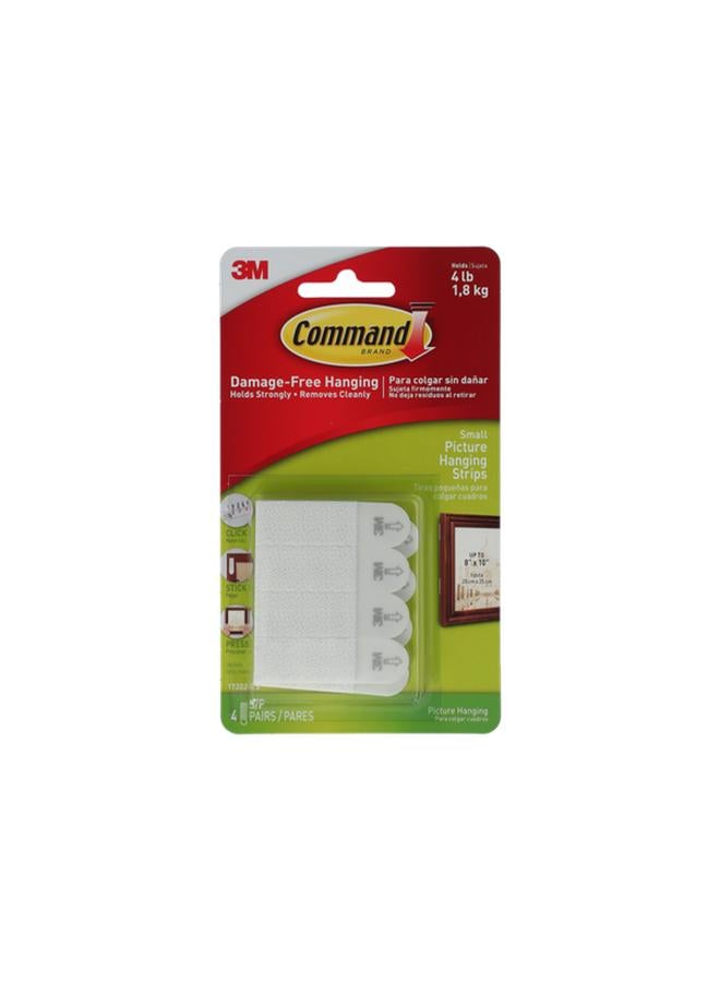 Command 4-Piece Picture Hanging Strips White Small 17202ES - Image 1