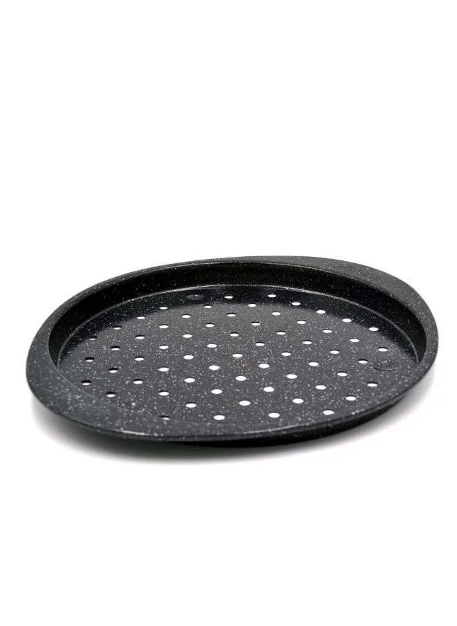 Prestige Prestige Granite  12-Inch Pizza Crisper Pan with Carbon Steel Coating for Home Oven Baking | Premium Quality Non-Stick Pizza Tray PR48777