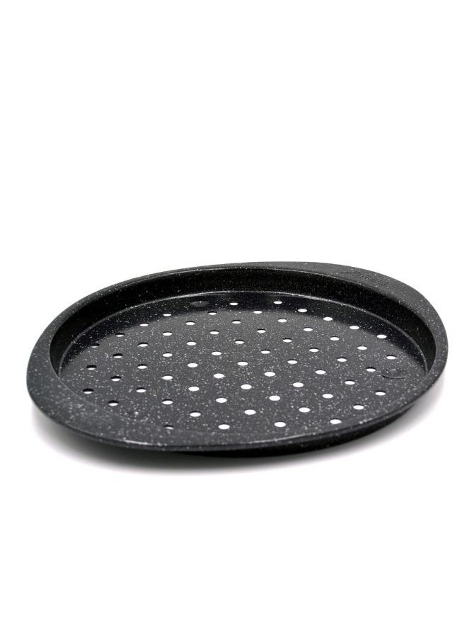Prestige Prestige Granite  12-Inch Pizza Crisper Pan with Carbon Steel Coating for Home Oven Baking | Premium Quality Non-Stick Pizza Tray PR48777  - Image 1